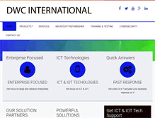 Tablet Screenshot of dwcintl.com